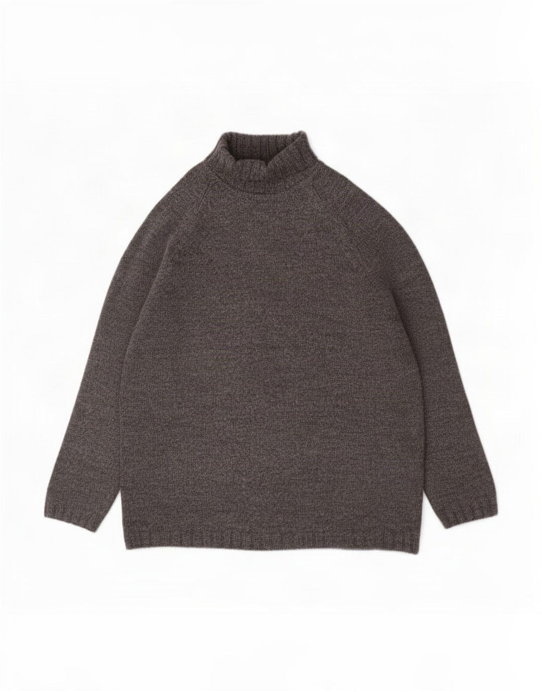 Marks & Spencer Jersey St. Michael con cuello vuelto para hombre, talla grande, lana gris