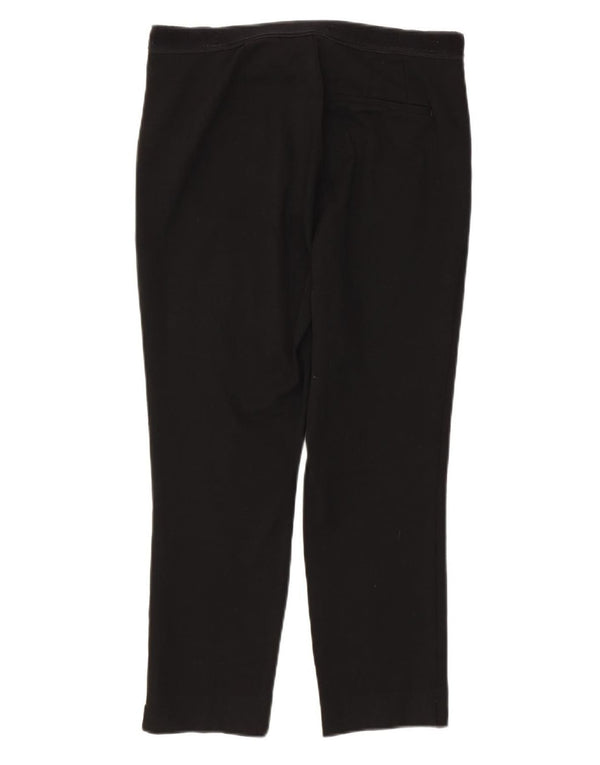 Marks & Spencer Pantalones de traje ajustados para mujer UK 12 Medium W32 L25 Negro