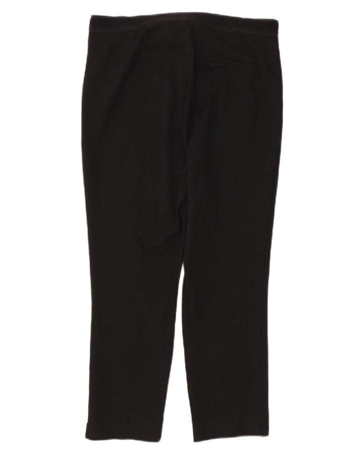 Marks & Spencer Pantalones de traje ajustados para mujer UK 12 Medium W32 L25 Negro