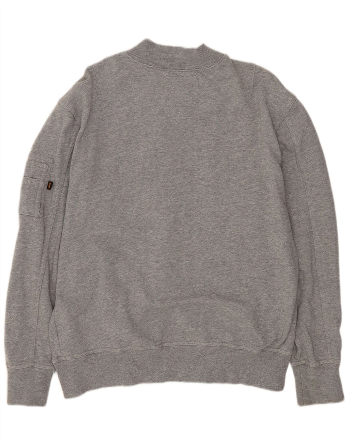 ALPHA INDUSTRIES Chaqueta superior de chándal para hombre Gris medio