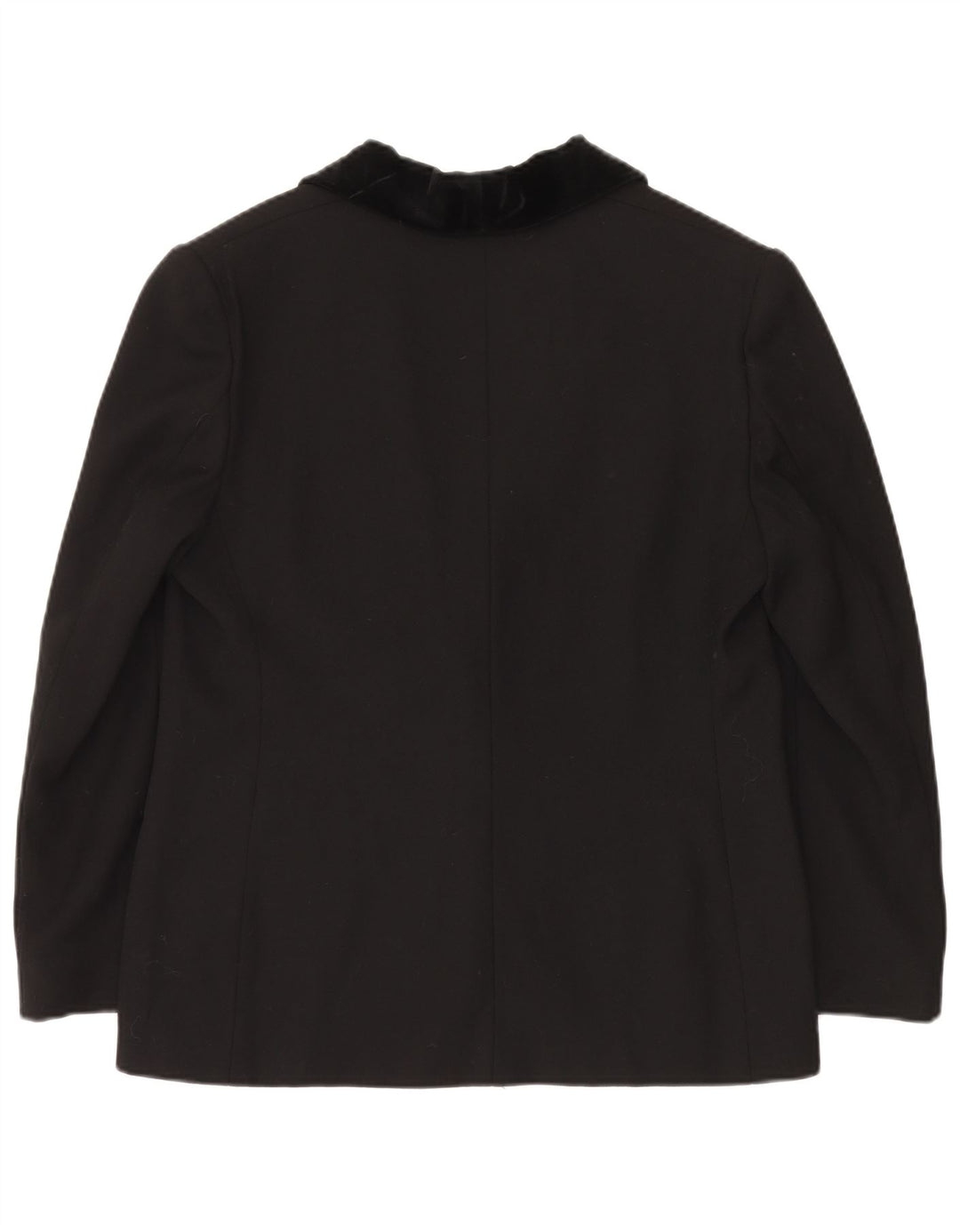 Luisa Spagnoli Chaqueta tipo blazer con 1 botón para mujer IT 50 Grande Acetato negro