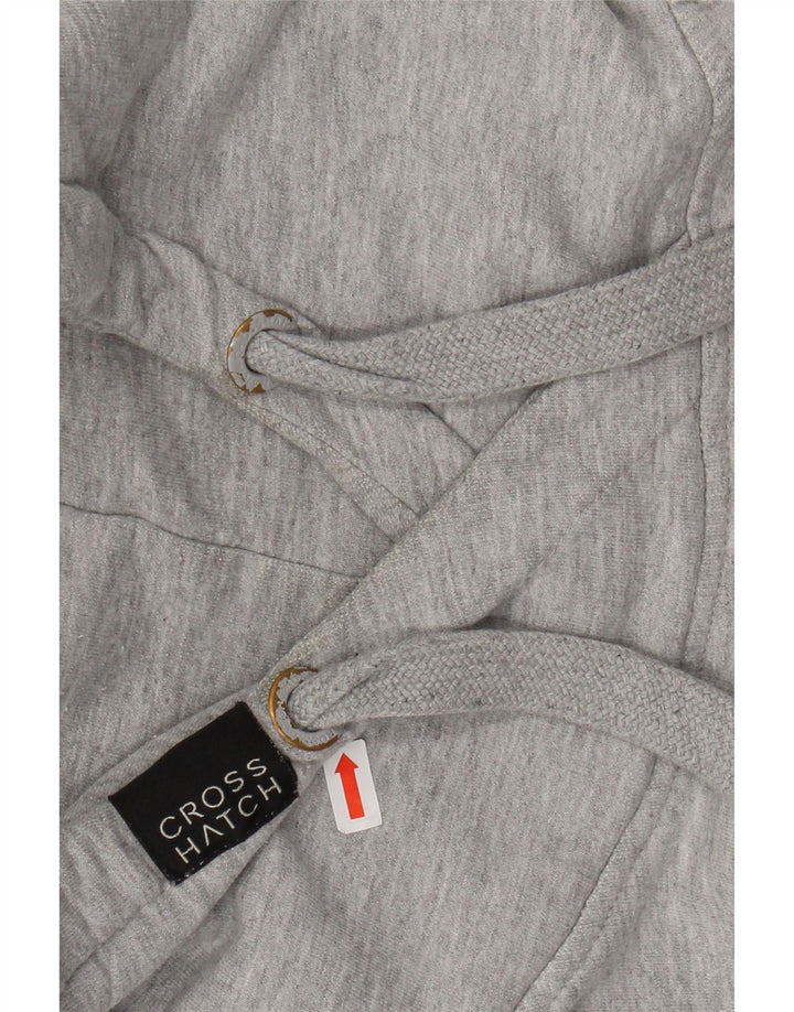 CROSSHATCH Sudadera con capucha gráfica para hombre Jersey pequeño de algodón gris