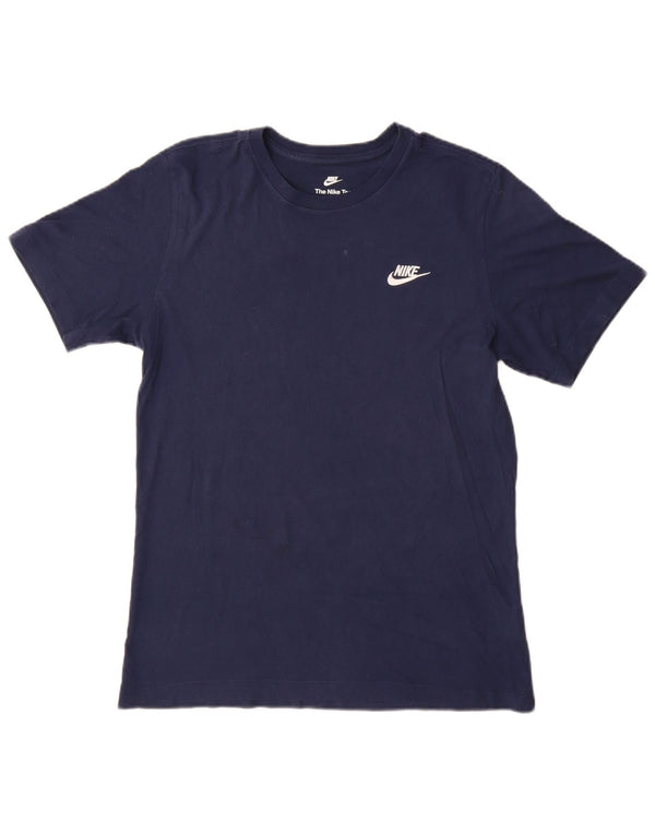 Camiseta NIKE Hombre Top Small Azul Marino Algodón