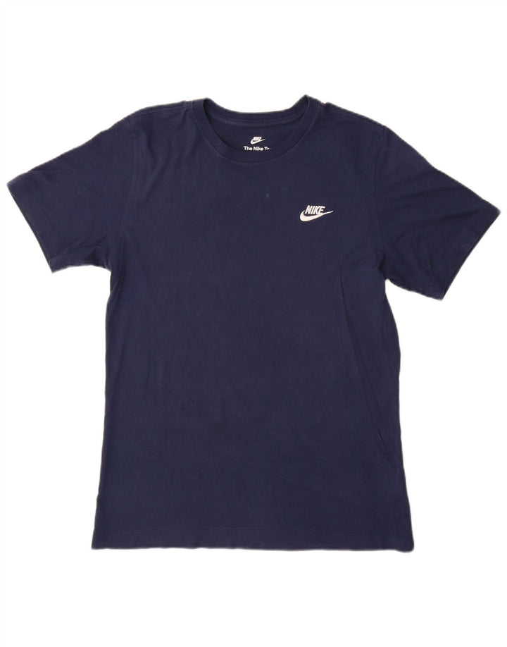 Camiseta NIKE Hombre Top Small Azul Marino Algodón
