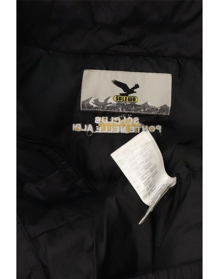 SALEWA Chaqueta acolchada con capucha para hombre EU 50 Large Poliamida negra