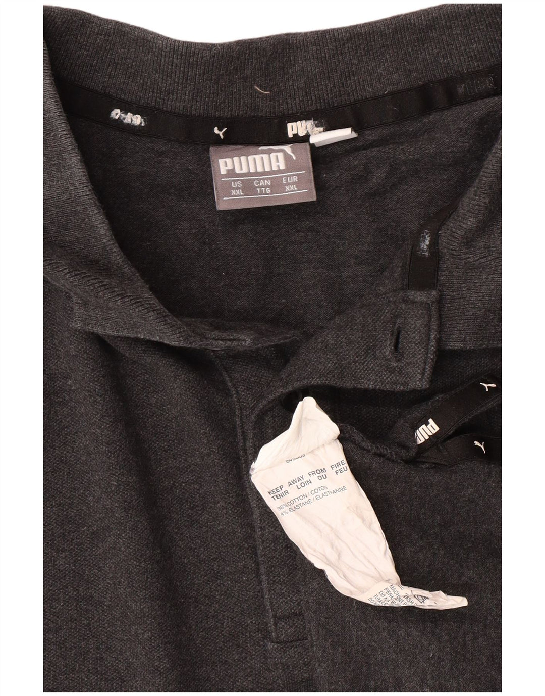 Puma Polo Hombre 2XL Algodón Gris