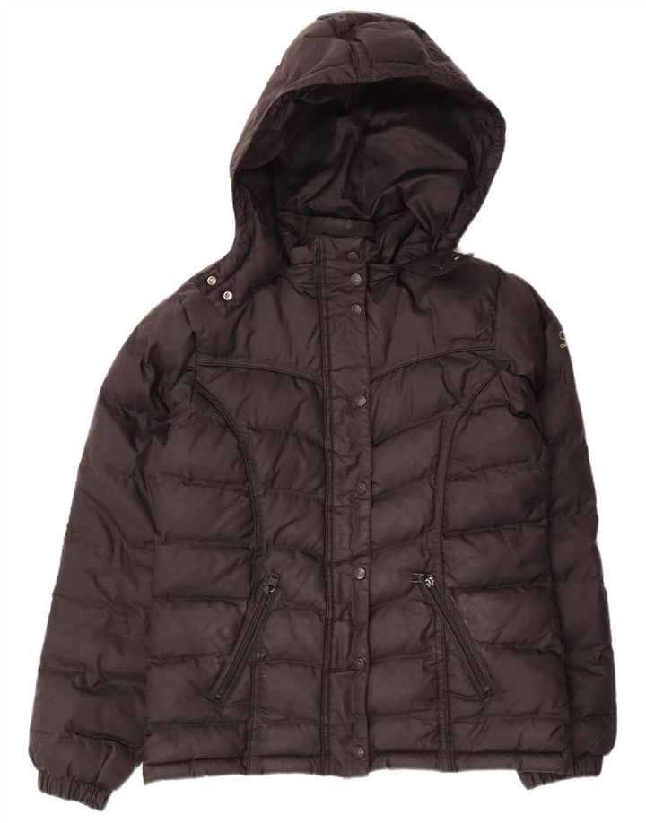 Chaqueta acolchada extragrande con capucha para mujer Lee UK 6 XS Poliamida negra