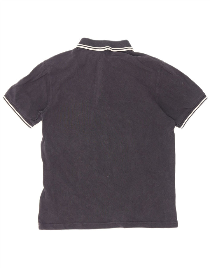 Polo Fred Perry Hombre De Algodón A Rayas Azul Marino Medio
