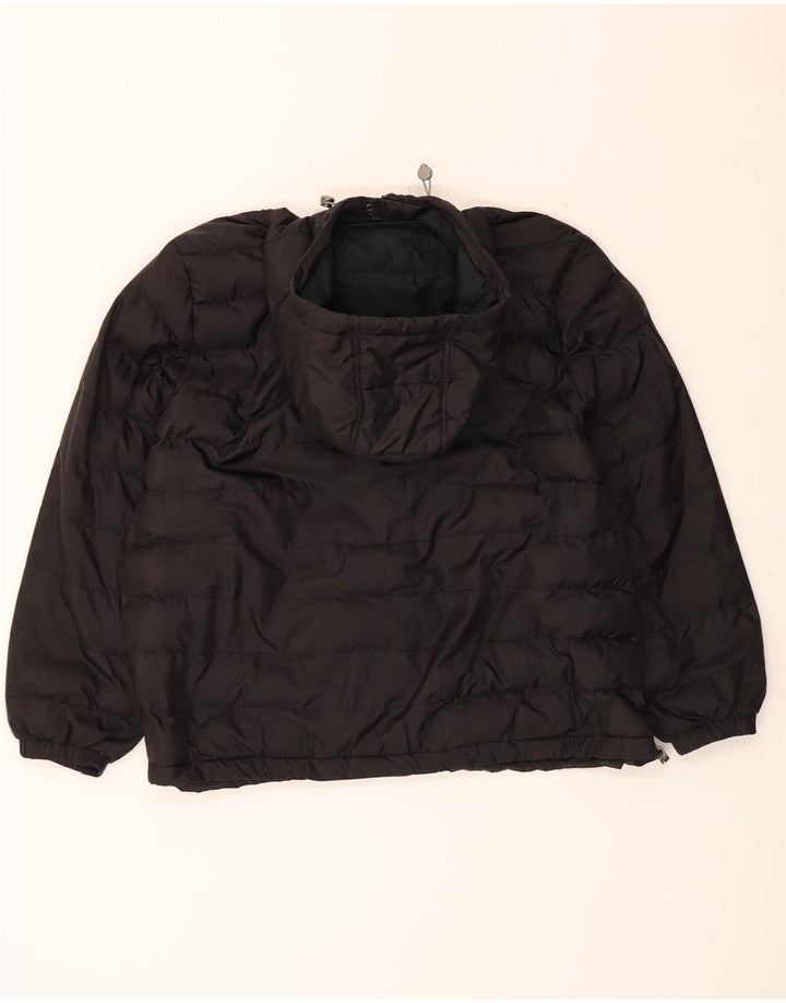 LEVI'S Womens Hooded Padded Jacket UK 18 XL Black Polyester Vintage Levi's and Second-Hand Levi's from Messina Hembry 