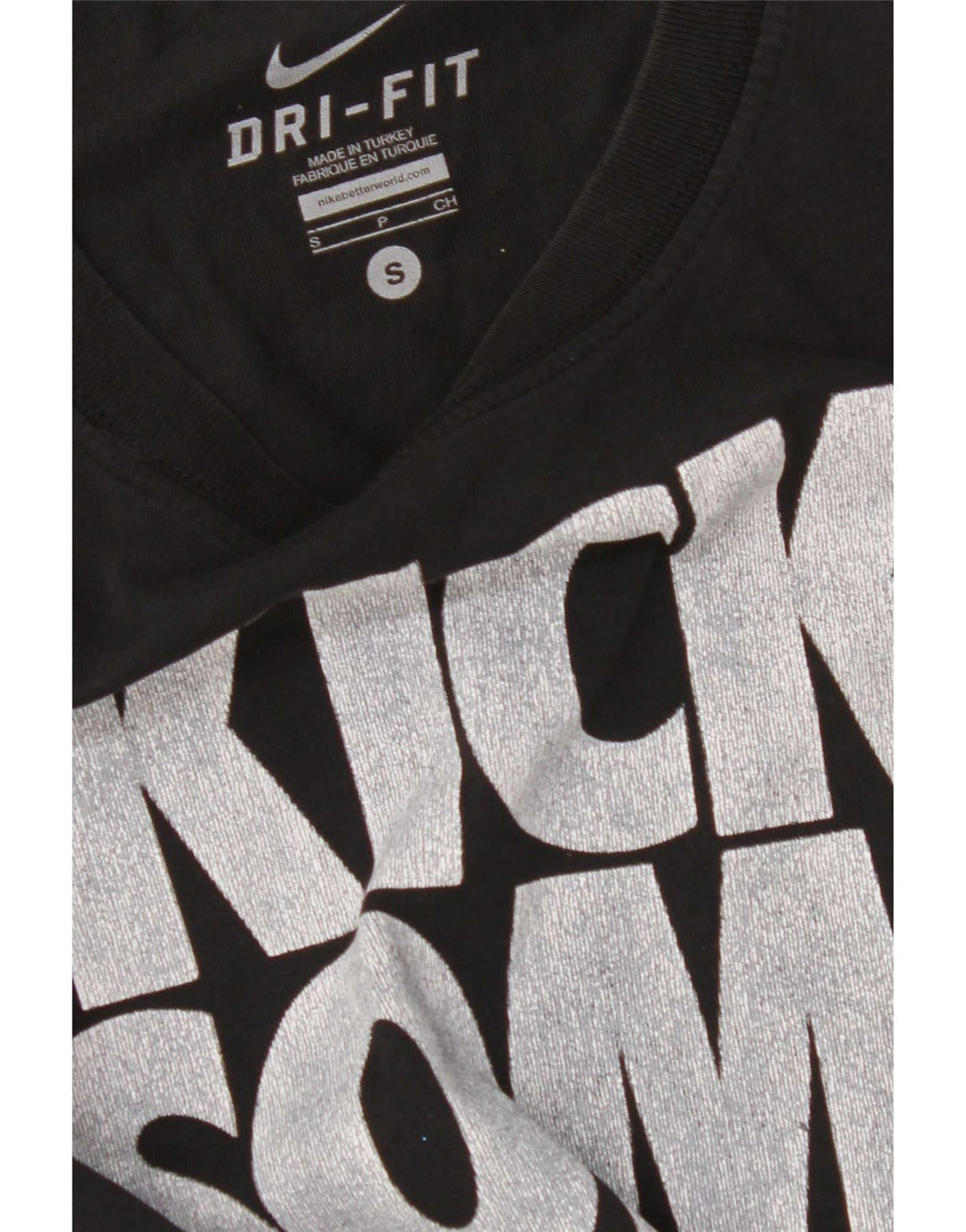 Nike Dri Fit Graphic Camiseta para hombre, talla pequeña, color negro