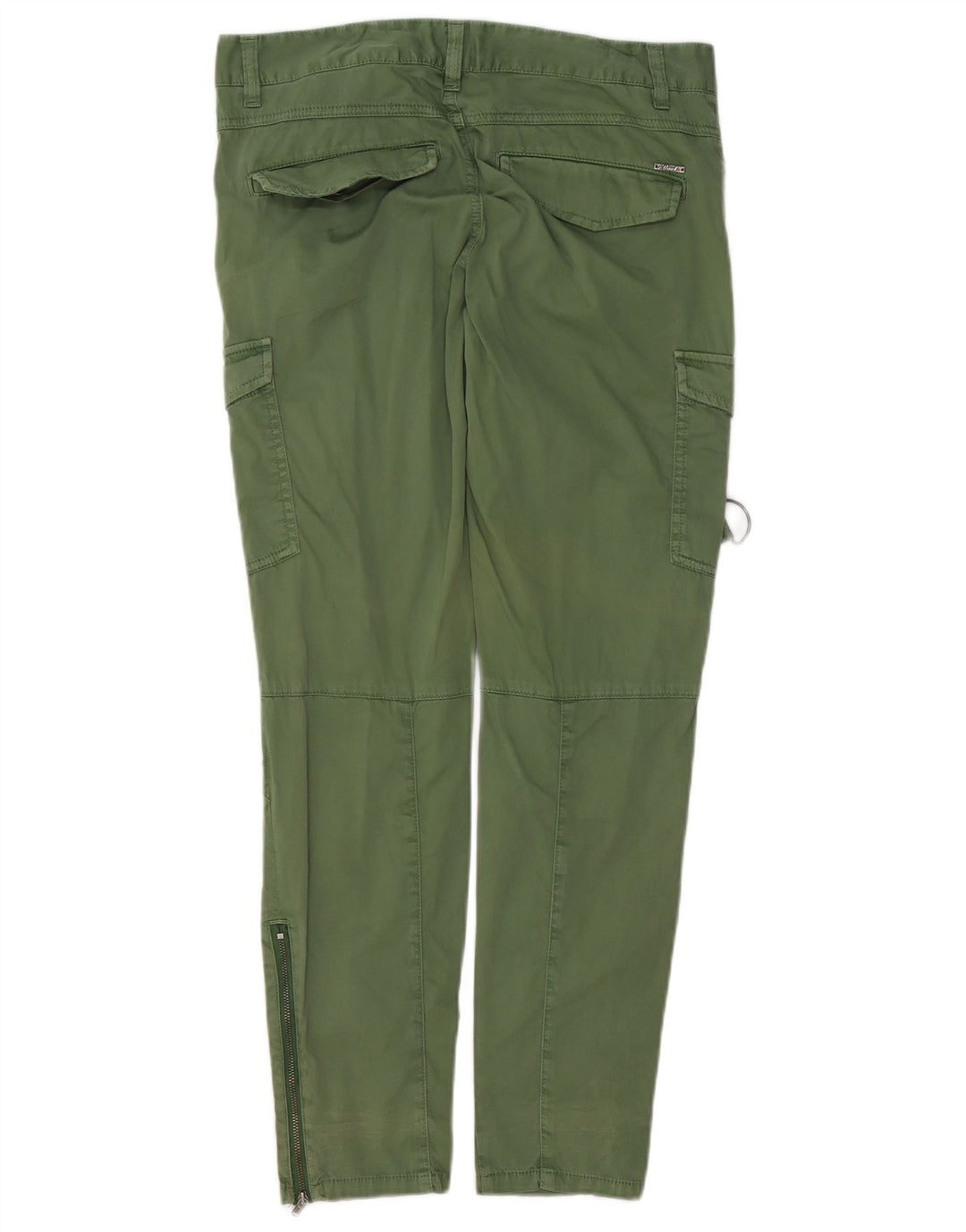 DIESEL Pantalón Cargo Slim W30 L30 Algodón Verde Mujer