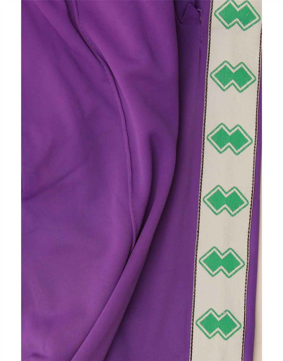 Vintage Hombre Gráfico Chándal Pantalones Medio Púrpura Colorblock