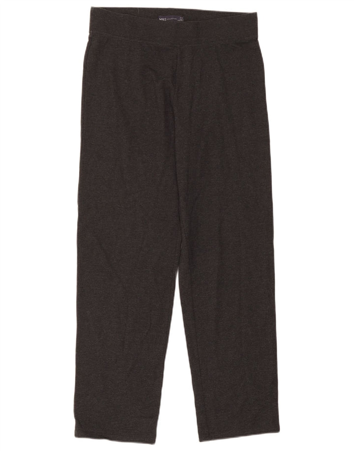 Marks & Spencer Pantalones de Chándal para Mujer UK 10 Small Gris Algodón