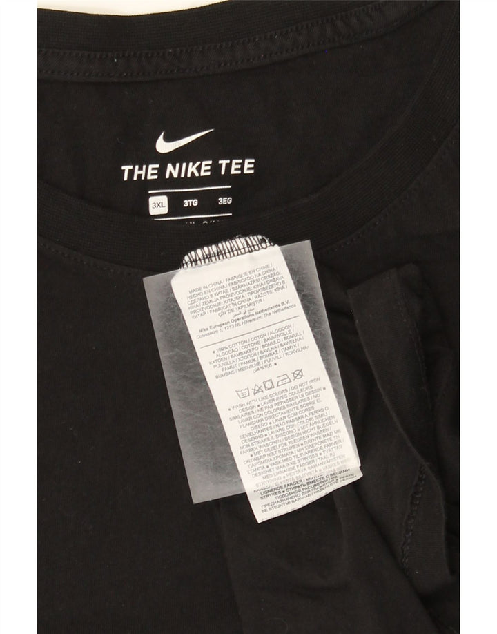Camiseta Nike Hombre Top 3XL Algodón Negro