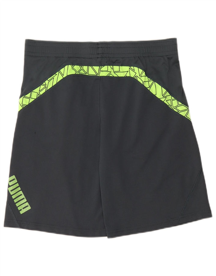 PUMA Shorts deportivos para mujer US 14/16 Poliéster geométrico gris grande