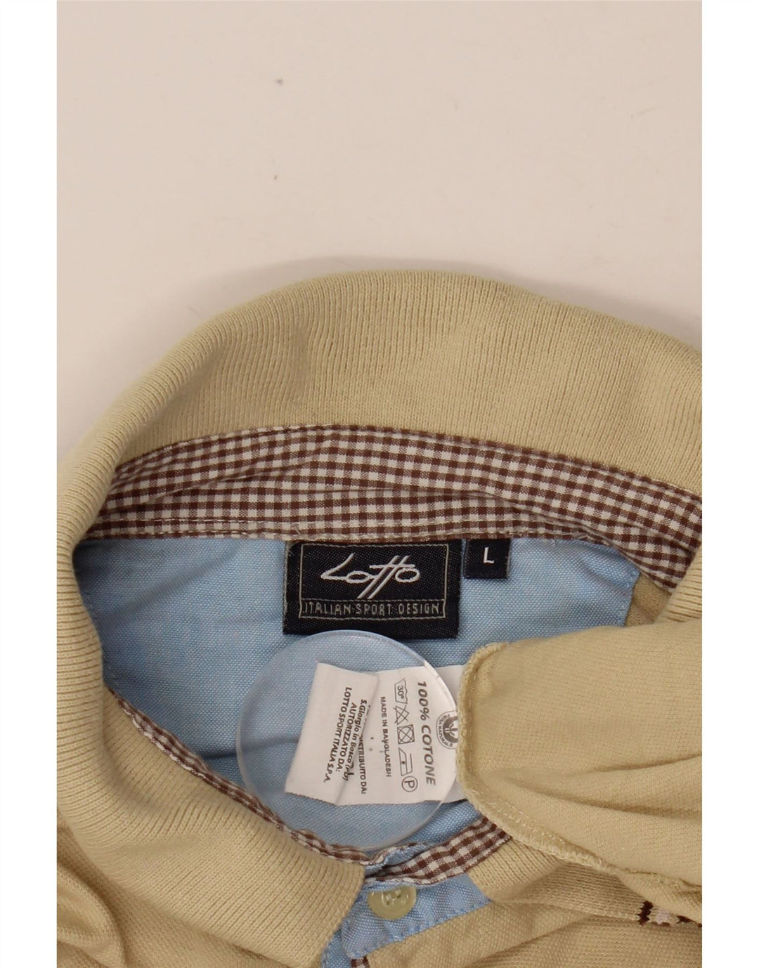 LOTTO Polo Hombre Grande Algodón Beige