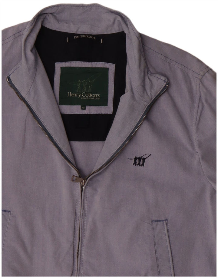 Henry Cottons Chaqueta Bomber para Hombre IT 50 Grande Algodón Púrpura