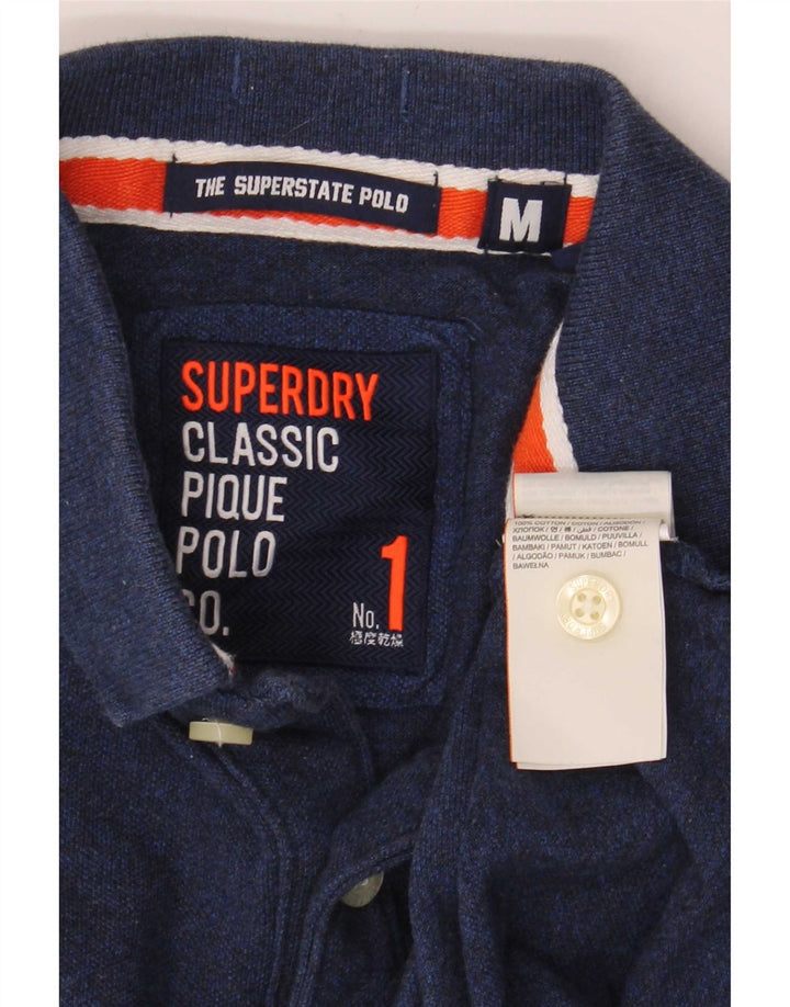 Superdry Polo Gráfico De Algodón Azul Marino Medio Para Hombre