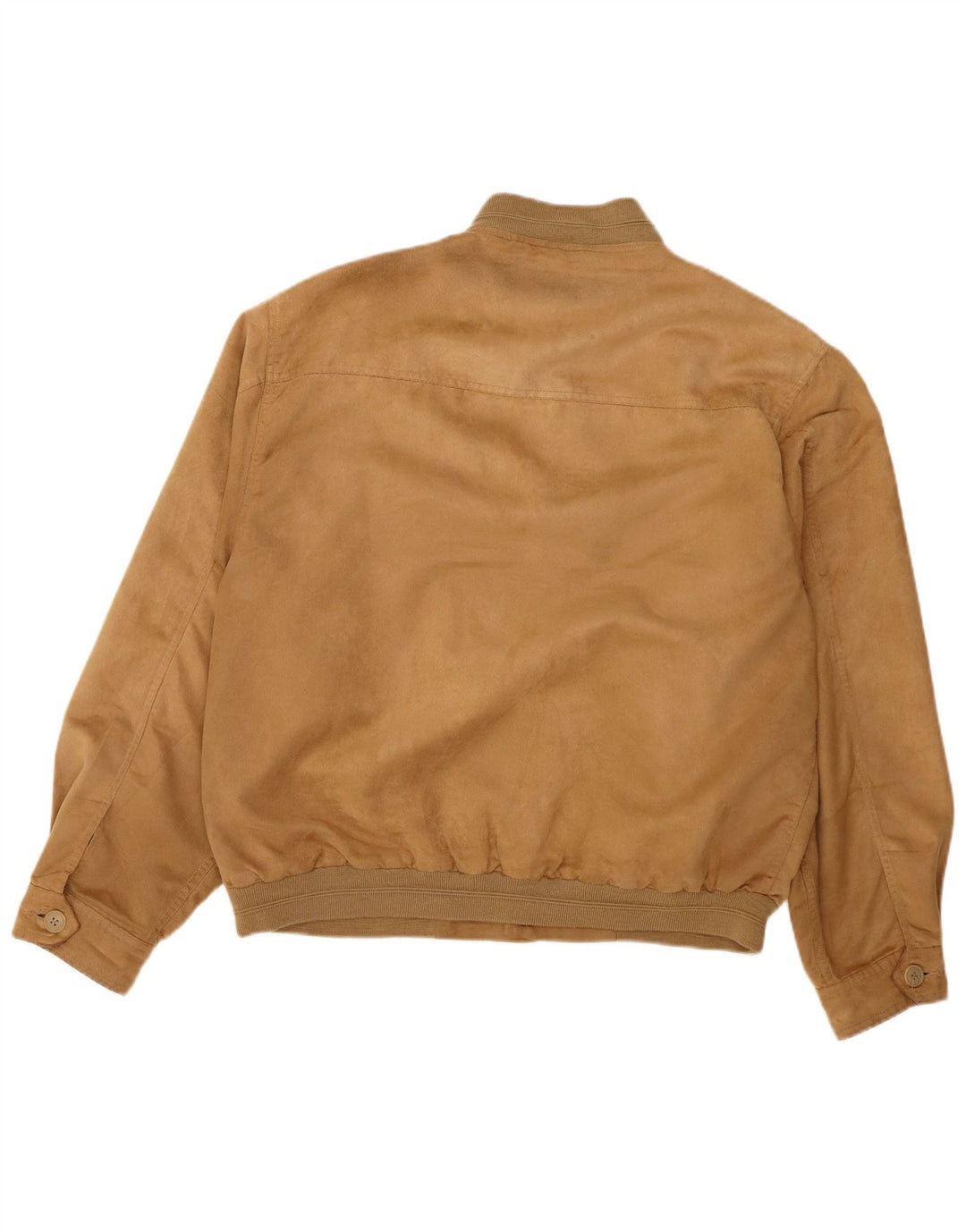 Chaqueta bomber vintage para hombre Reino Unido 42 XL Poliéster marrón