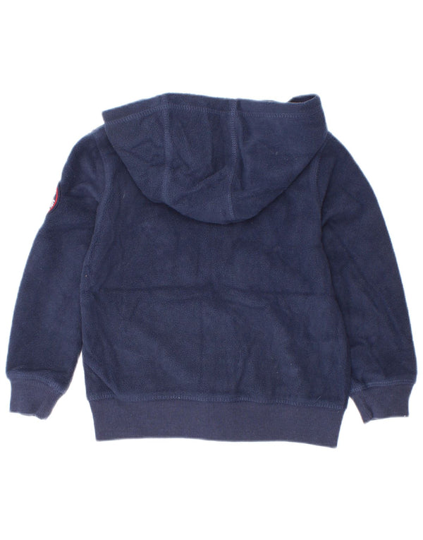 Levi's Suéter con capucha y cremallera de forro polar para bebés de 18 a 24 meses Poliéster azul marino