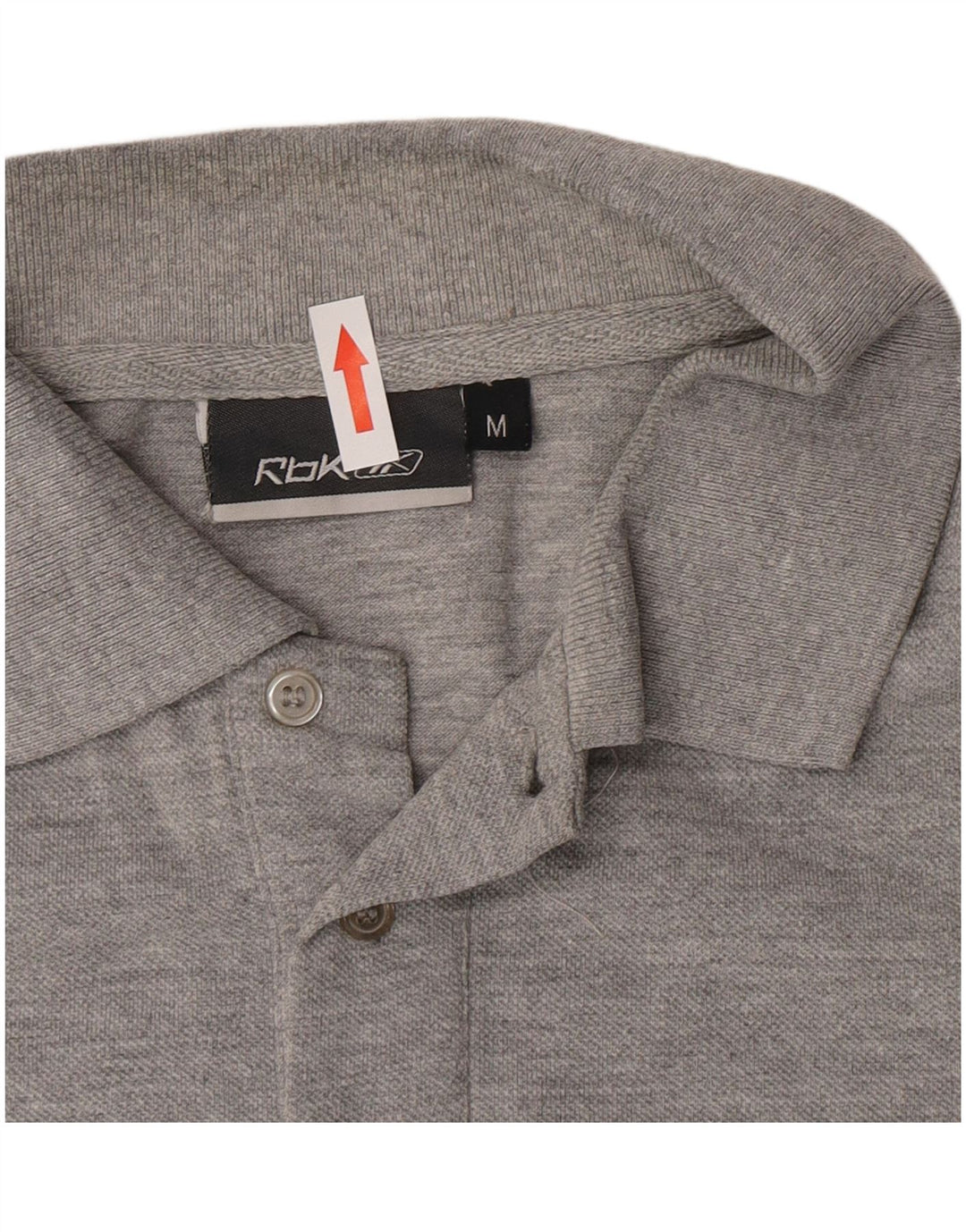 Polo Reebok Hombre Algodón Gris Medio