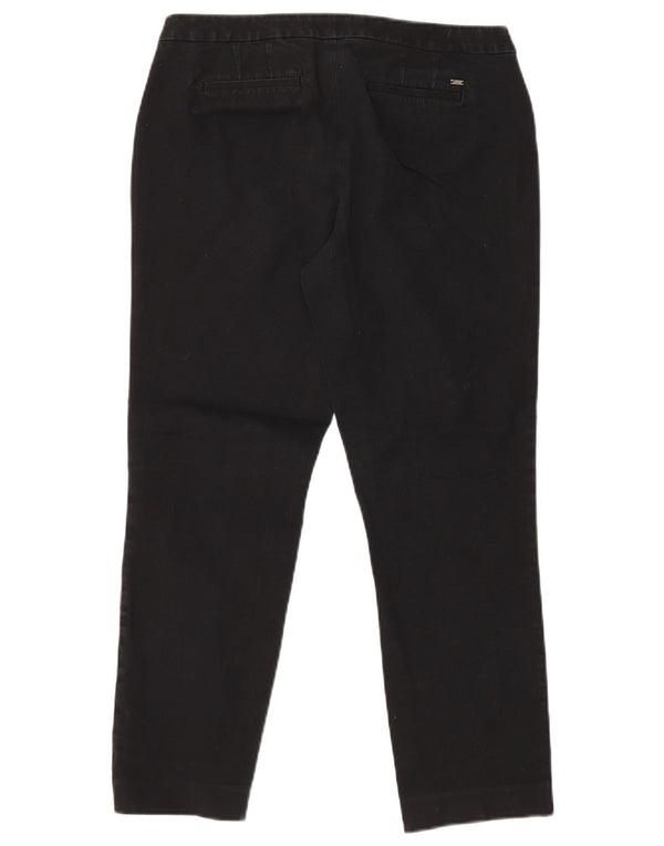 Tommy Hilfiger Pantalones chinos rectos para mujer US 10 Large W30 L29 Negro