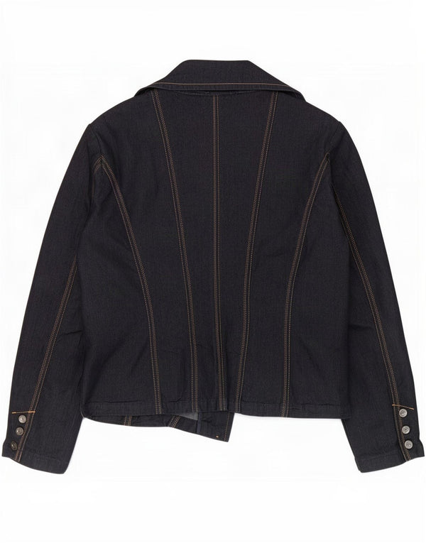 Trussardi Jeans Chaqueta Blazer Vaquera De 2 Botones para Mujer IT 52 2XL Azul Marino