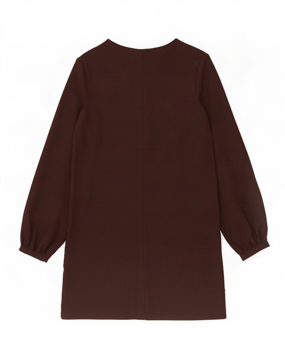 Zara Mujer Vestido Recto De Manga Larga UK 44 Mediano Negro