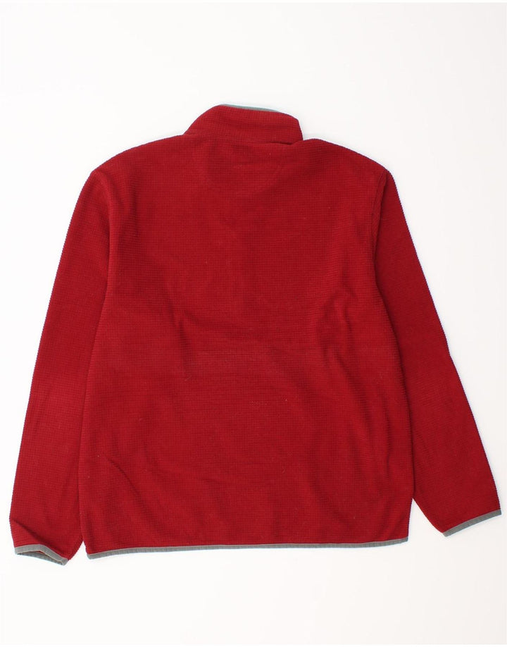 EDDIE BAUER Sudadera con cuello y cremallera para hombre Jersey Medium Red Poliéster