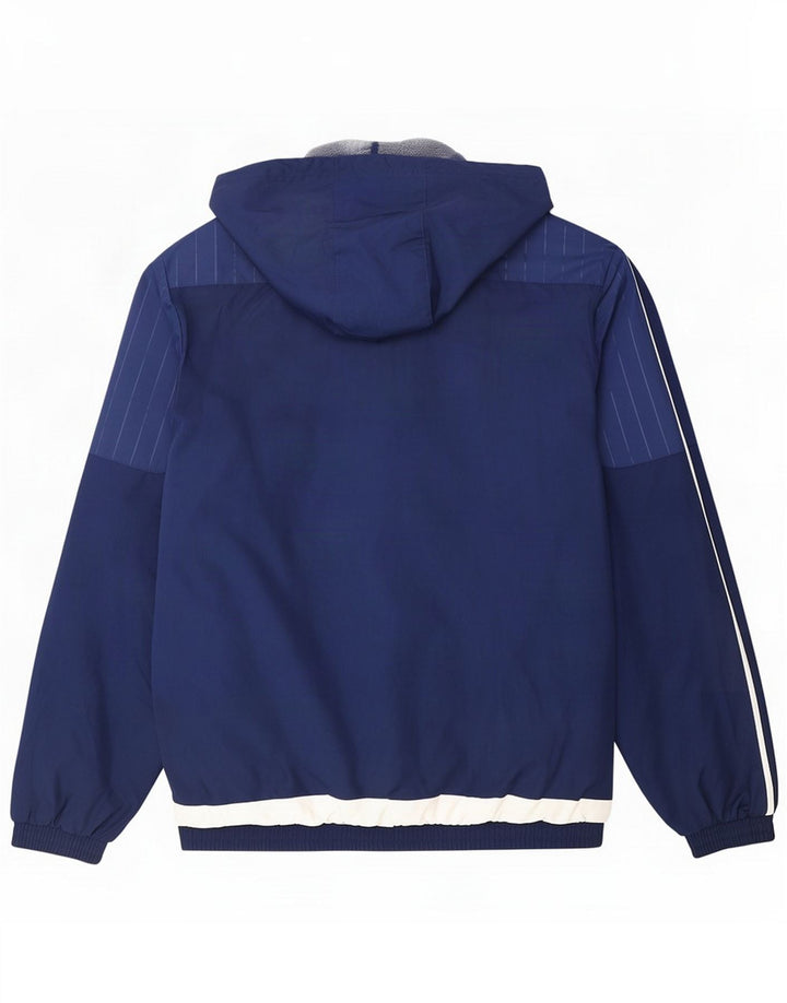 Chaqueta de chándal con capucha Adidas para hombre, color azul marino mediano, bloque de color