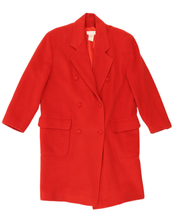 Complice - Abrigo de doble botonadura para mujer, talla 10, lana roja grande