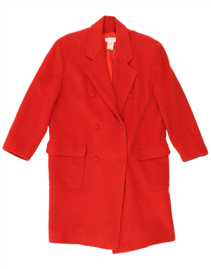 Complice - Abrigo de doble botonadura para mujer, talla 10, lana roja grande