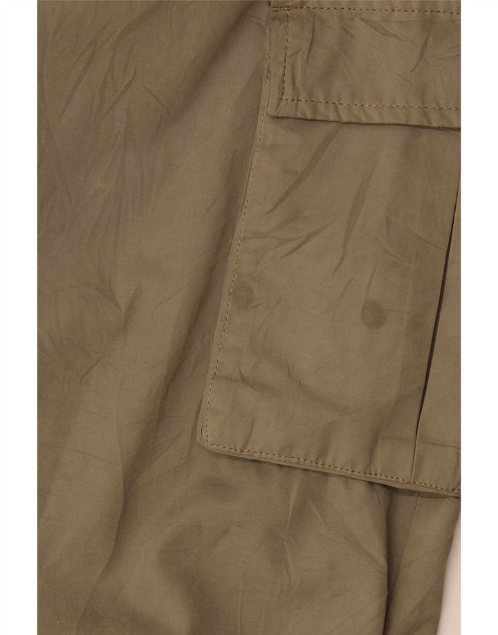 Zara Mujer Joggers Pantalones Cargo Pequeño W30 L25 Caqui