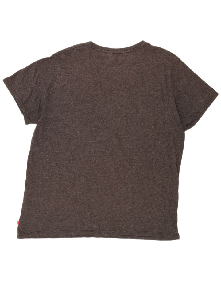 LEVI'S Camiseta gráfica para hombre Top 2XL Gris