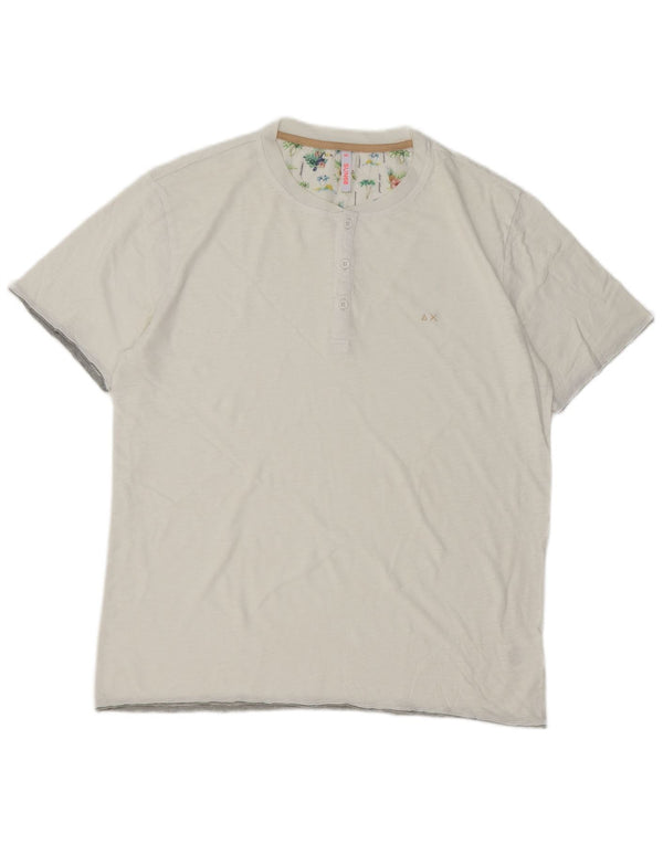 Sun68 Camiseta para hombre Top 2XL Algodón blanco