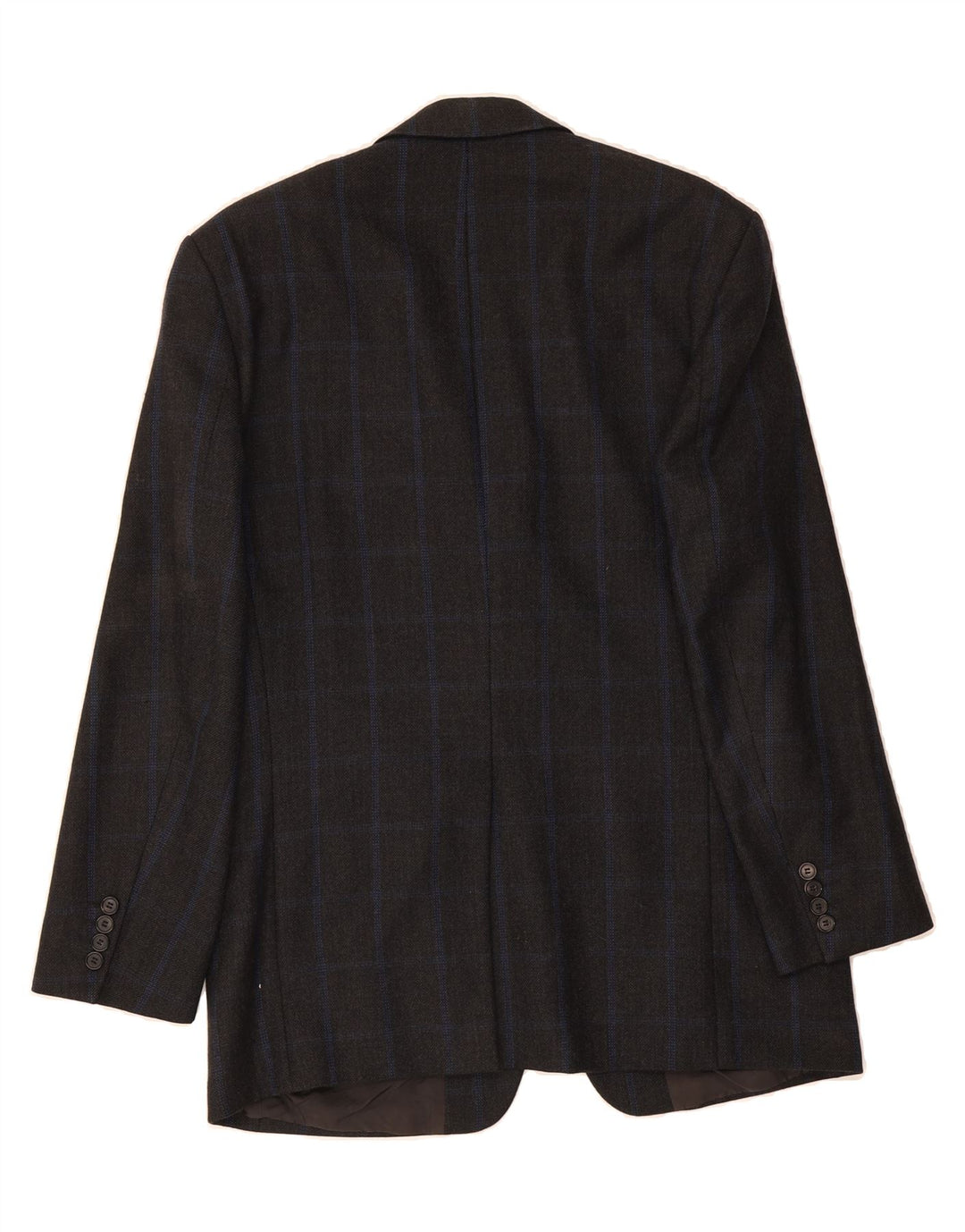 HUGO BOSS Mens 3 Button Blazer Jacket UK 40 Large Grey Check Vintage Hugo Boss and Second-Hand Hugo Boss from Messina Hembry 