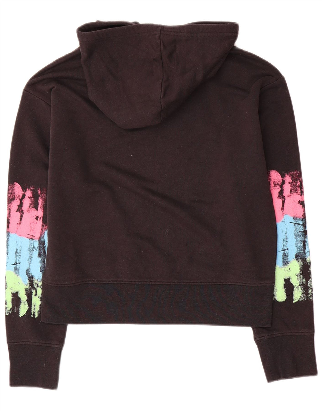 Champion Sudadera con capucha gráfica de gran tamaño para mujer UK 10 Small Black