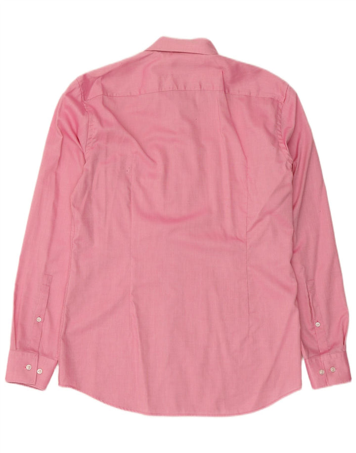 Hugo Boss Camisa Slim Fit para hombre Talla 39 15 1/2 Mediano Rosa