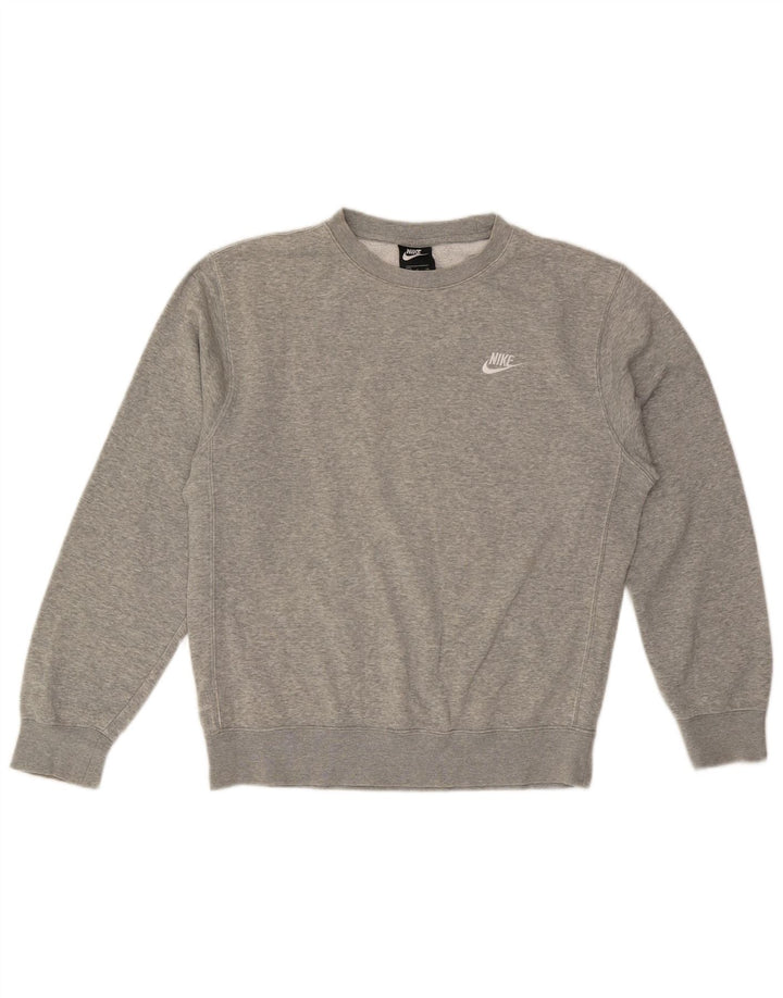 NIKE Hombre Sudadera Jumper Small Gris Algodón