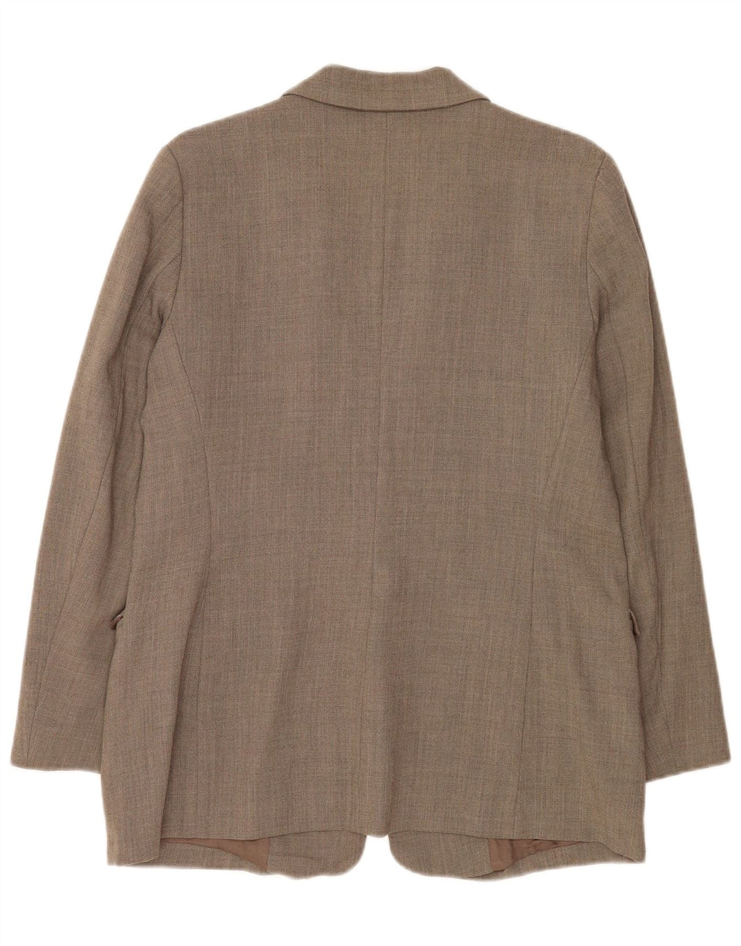 Zara Mujer Chaqueta Blazer 1 Botón EU 44 XL Lana Marrón