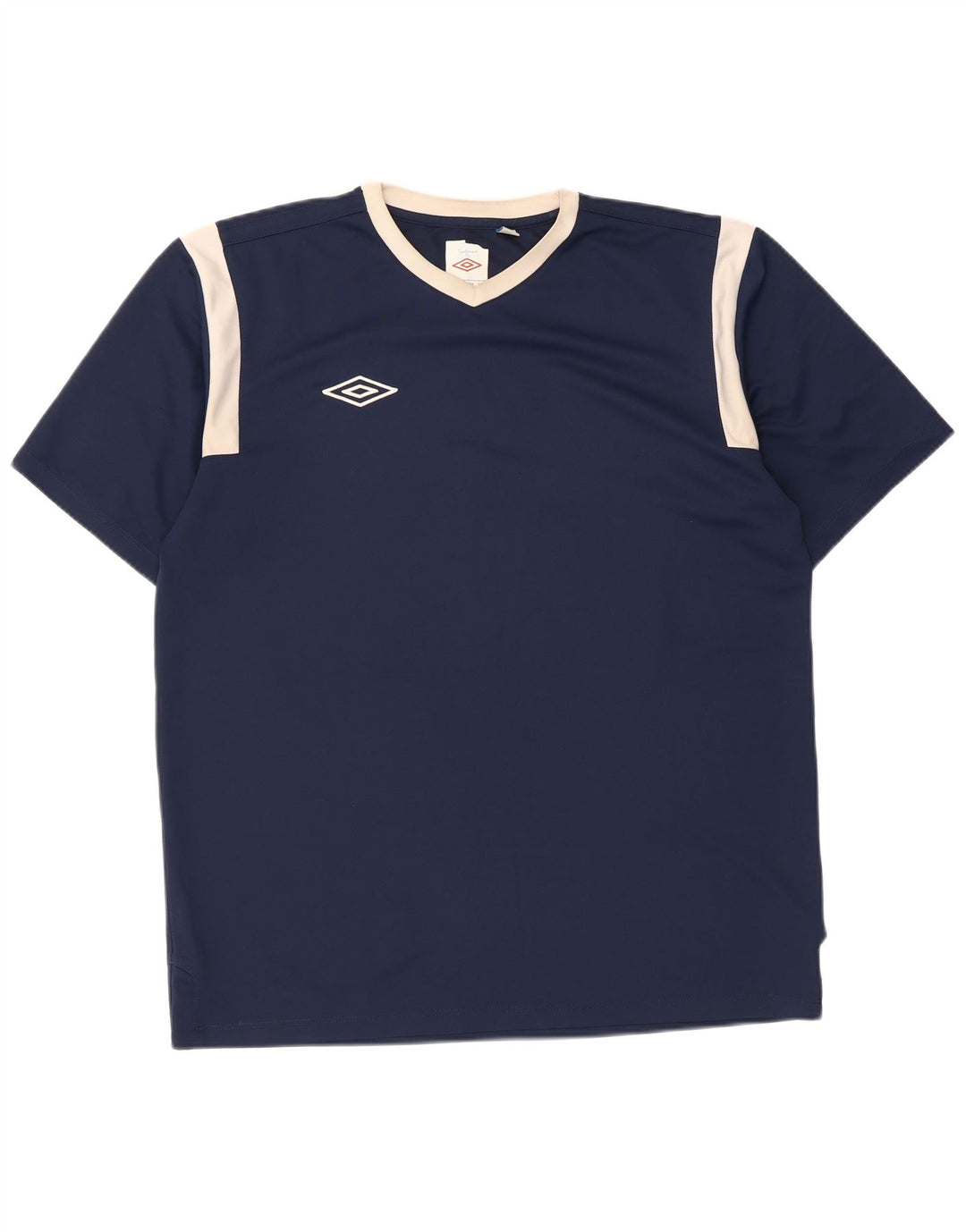 Camiseta Umbro Hombre Top Medium Azul Marino Colorblock