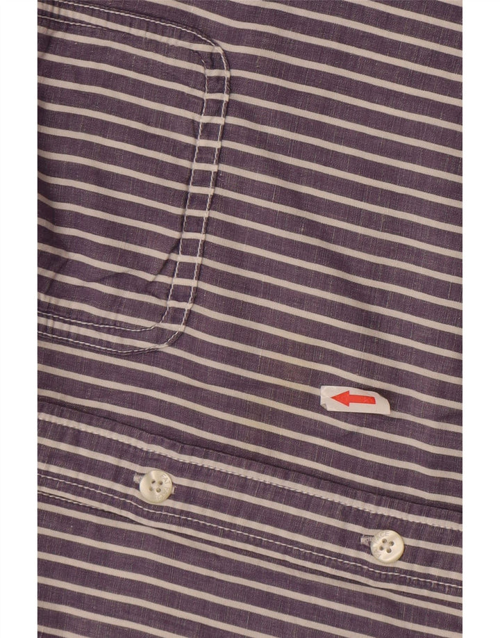 Camisa Hombre Fat Face XL Algodón Rayas Azul Marino