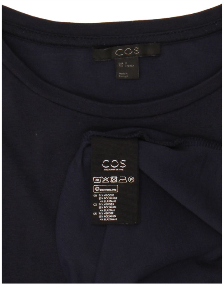Cos Vestido de tienda para mujer UK 44 Viscosa azul marino mediano