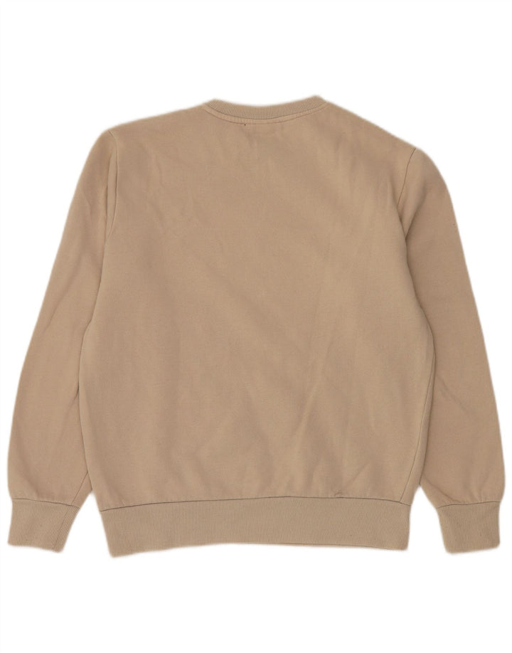 ELLESSE Hombre Sudadera Jumper Algodón Beige Medio