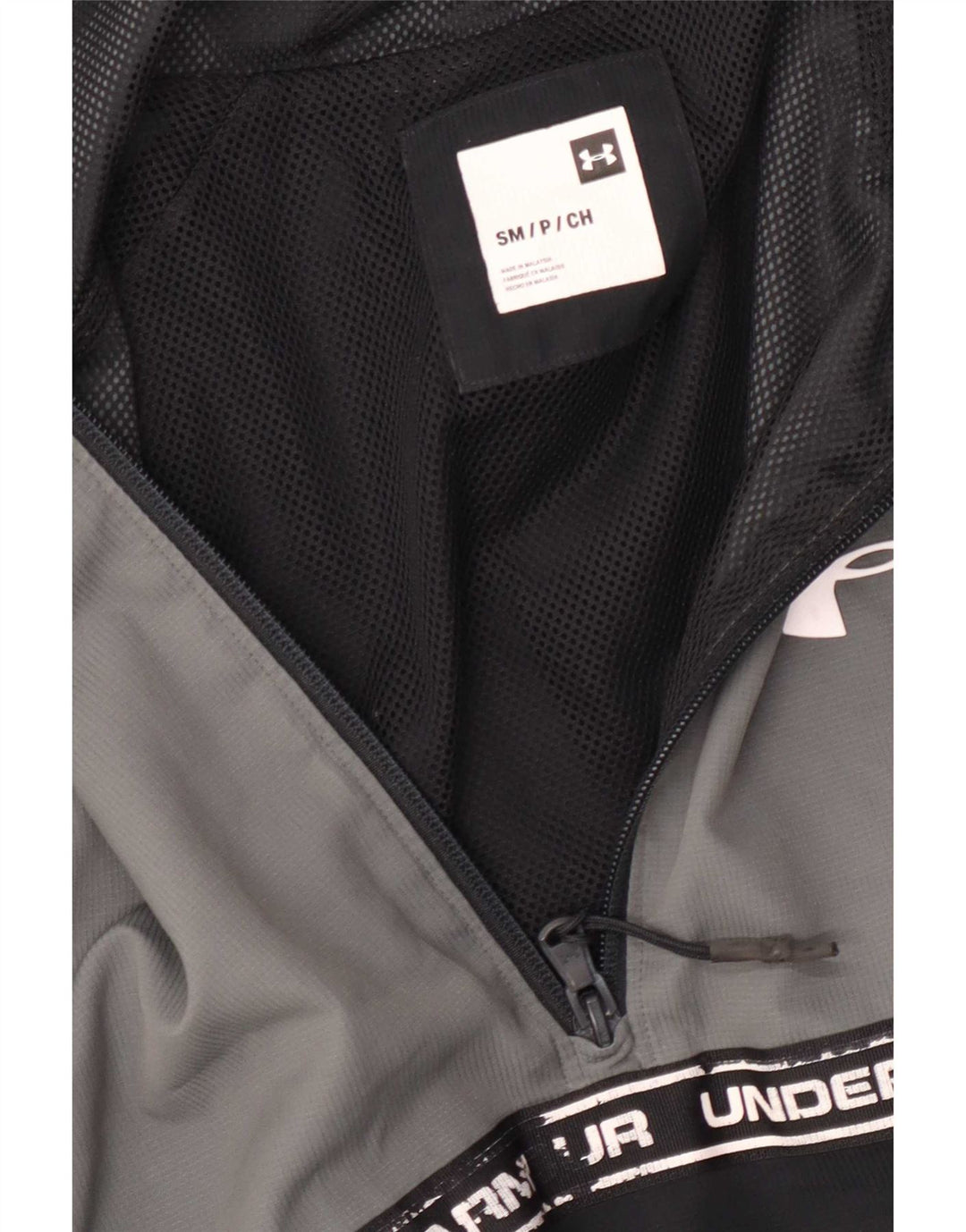 Under Armour Chaqueta de chándal gráfica para hombre, talla 36, color negro