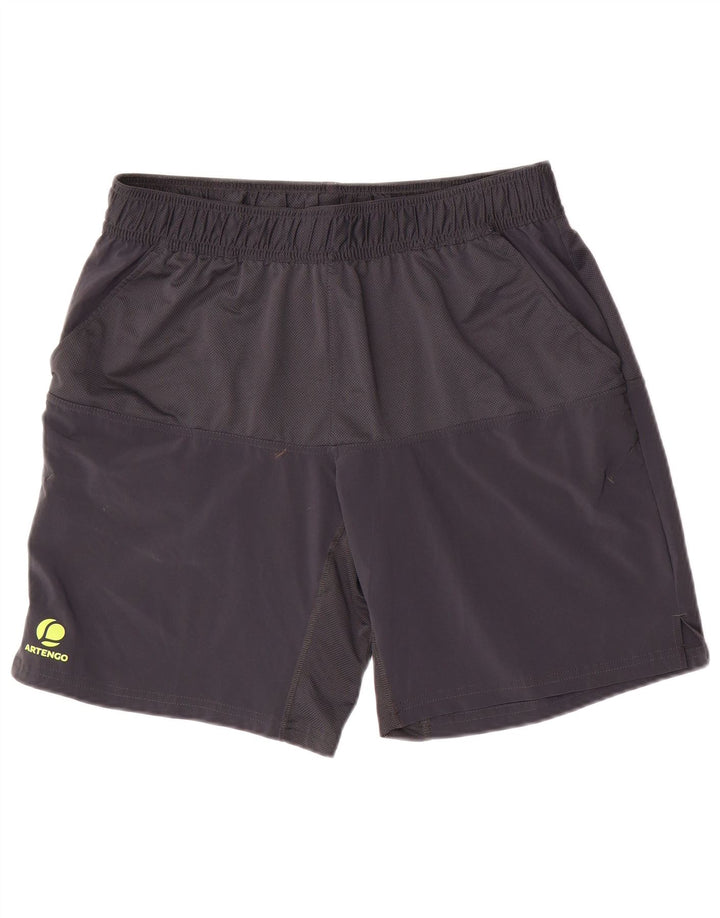 Pantalón Corto Deportivo Decathlon Hombre Gris Medio Poliéster