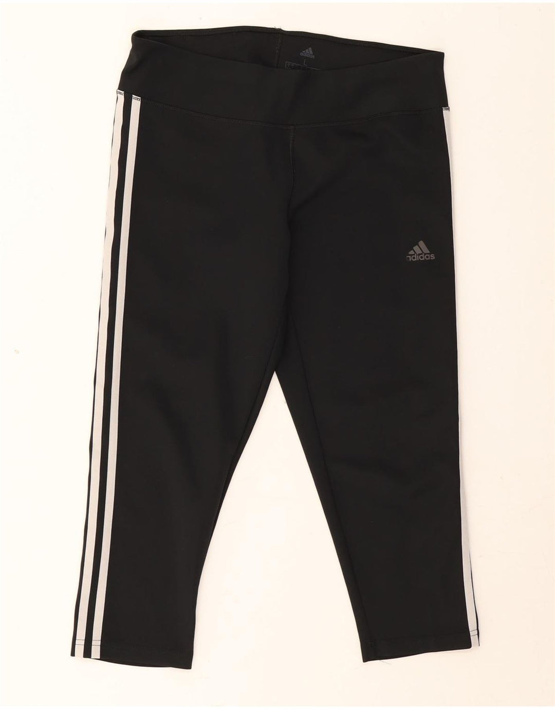 Adidas Mujer Climalite Capri Leggings UK 16/18 Grande Negro Poliéster