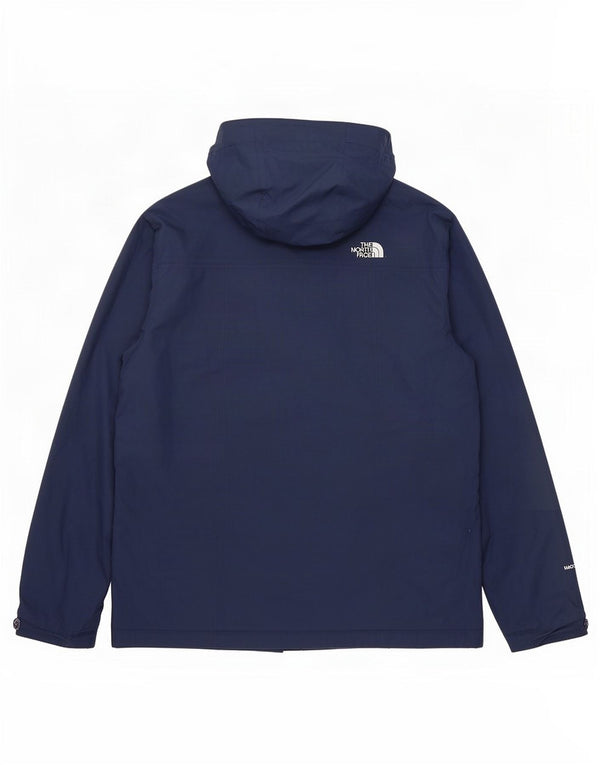 The North Face Chaqueta impermeable con capucha para hombre UK 40 Large Poliéster azul marino