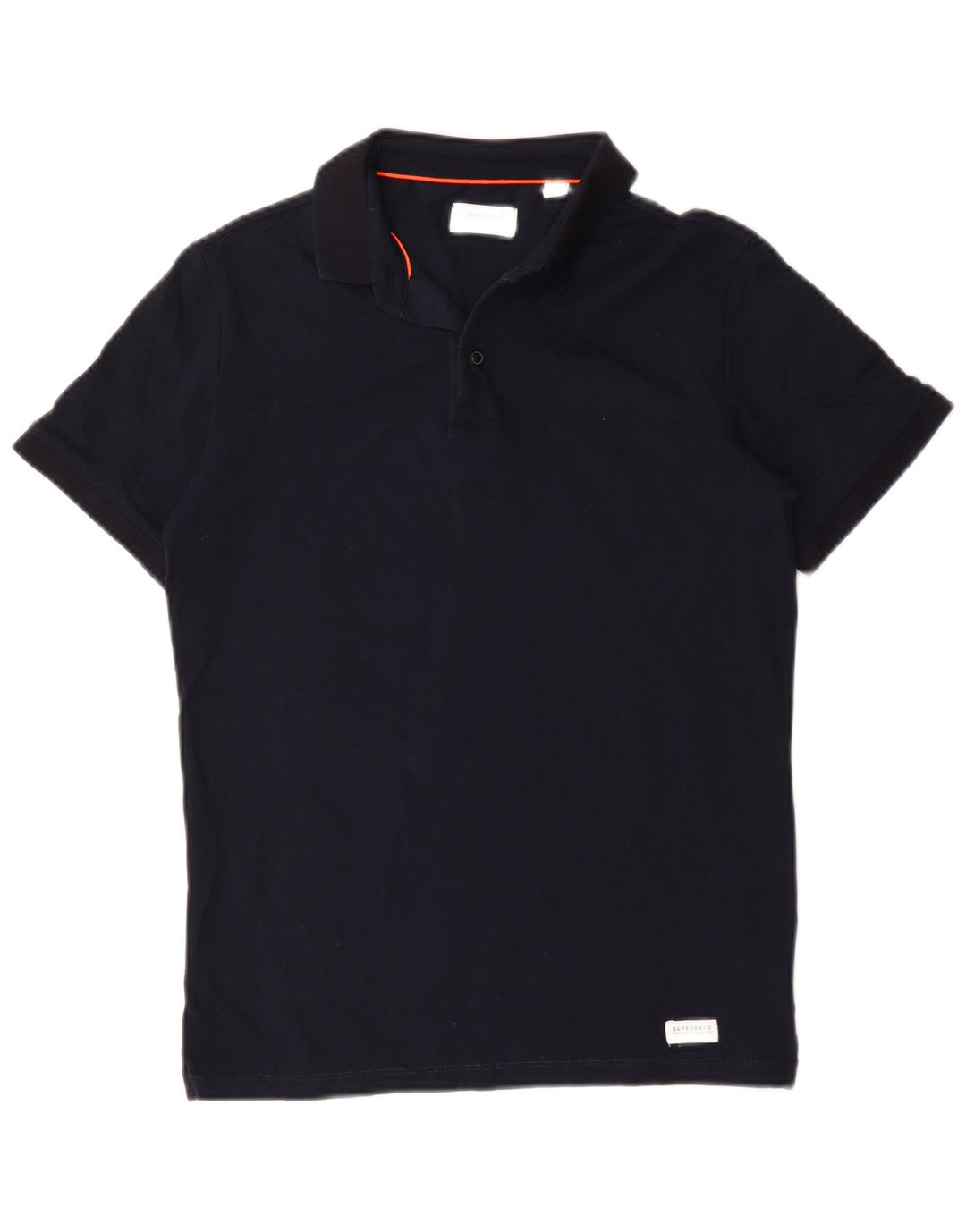 Polo Superdry para hombre de algodón azul marino medio
