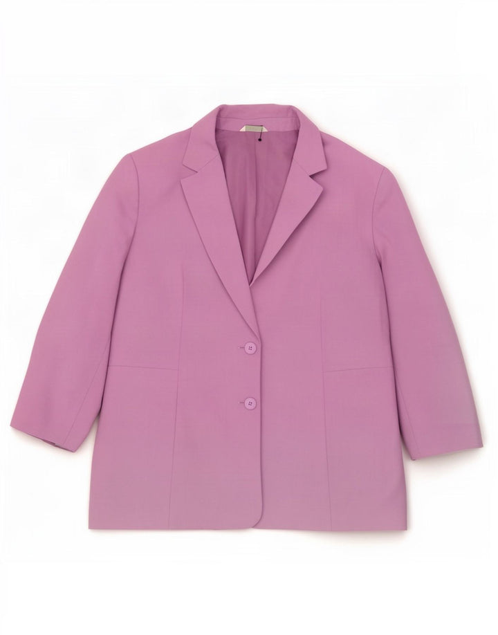 Marks & Spencer Chaqueta tipo blazer estándar de 2 botones para mujer UK 20 2XL Lila